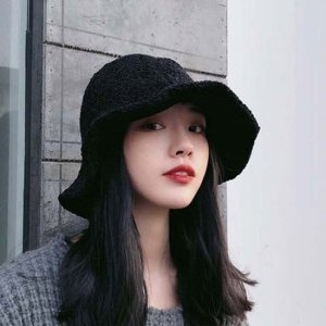 W7D5EEA  여자 모자 벙거지모자 겨울 스타일 니트 버킷햇 2색  69315