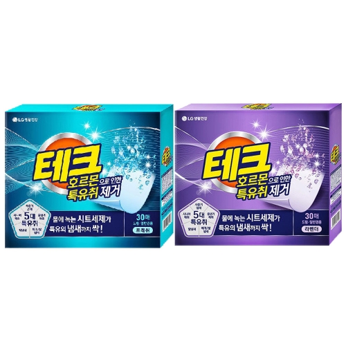 테크 호르몬 특유취 제거 라벤더 30매