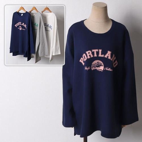 시드마켓   베이직포틀랜드긴팔 21D303B 빅사이즈