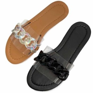텐바이텐 kami et muse Clear top chain slippers_KM21s193
