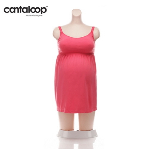 칸탈루프 무봉제 드롭컵 임부 수유 나시