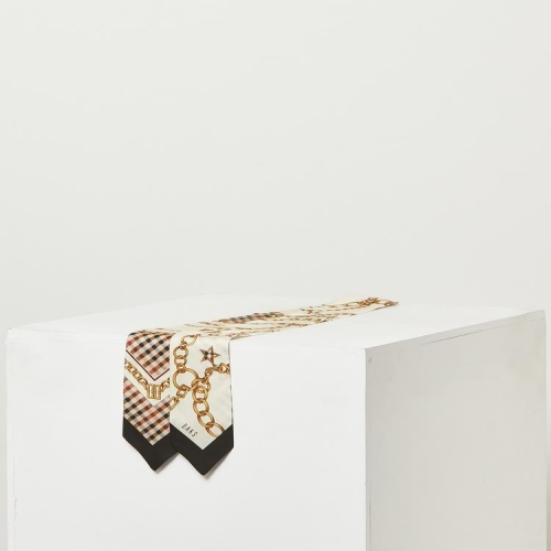 닥스 체크 체인프린트 스카프_DCSC1E821I2