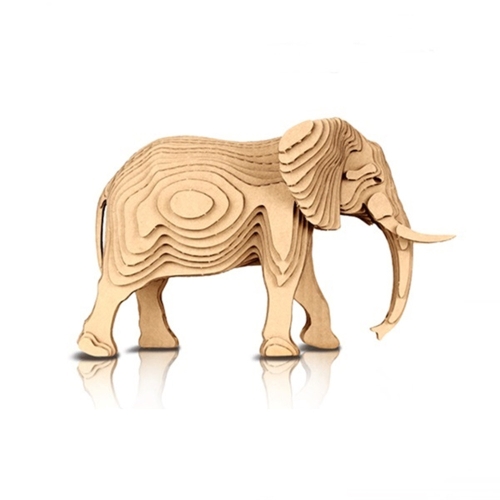 콘타모_3D종이입체퍼즐 코끼리 S