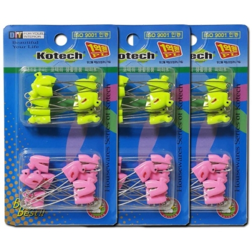 W6FEF03옷핀 연결고리 안전핀 택핀 옷고정핀 소품 봉제 커튼