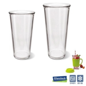 글라스락 에코텀블러 380ml 1+1 유리컵/커피잔/맥주컵