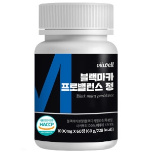 블랙마카 정 페루산 식약처 인증 활력 영양제 60정 1개
