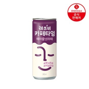 롯데칠성음료 단일상품 레쓰비 카페타임 헤이즐넛 라떼 240ml 30캔 캔커피
