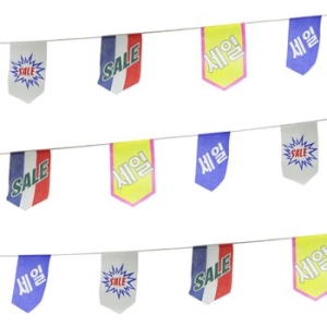 부직포 만국기 오각세일 세일 용품