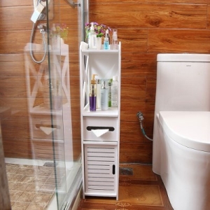 욕실 수납장 코너 화장실 선반 틈새 정리대