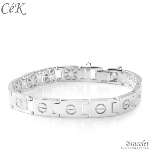 이랜드 클루 아조네코리아 은팔찌 스터링 실버 남성용 프리 에디션 CeK 8945sM