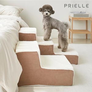 쁘리엘르펫 퍼피 극세사 강아지계단