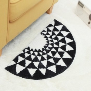 스칸디나 반원 러그  장파일 러그&발매트