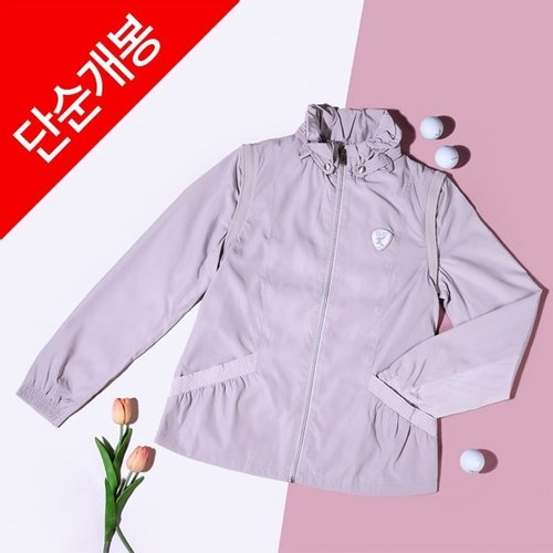 케이트로드  여성 소매 탈부착 풀집업 바람막이 (KL131JP02)