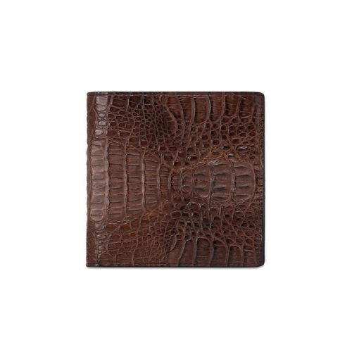닥스 악세서리 남성  CAIMAN 브라운 악어가죽 중지갑 DBWA1E717W3