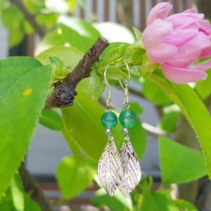 텐바이텐  추마노 나뭇잎장식귀걸이 5월의 귀걸이