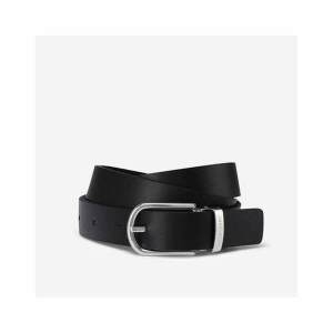 질스튜어트 ACC 블랙 라운드 버클 가죽 벨트 JUBE1F072BK