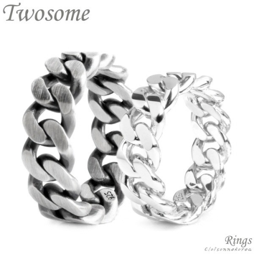 이랜드 클루 커플 은반지 커플링 925 실버 Twosome R8231E