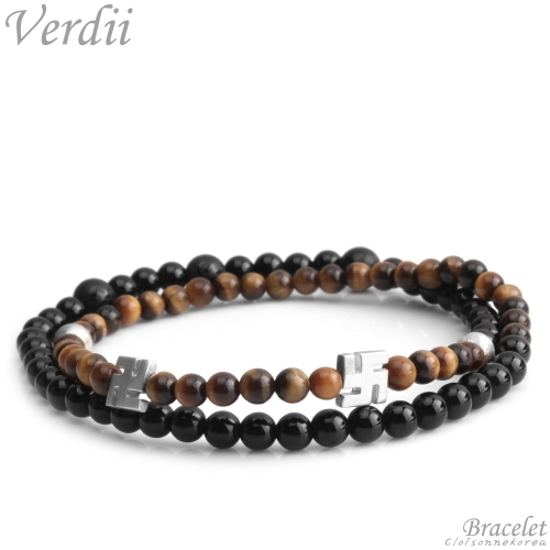 이랜드 클루 아조네코리아 팔찌 불교 만자 2X Verdii 5086BM