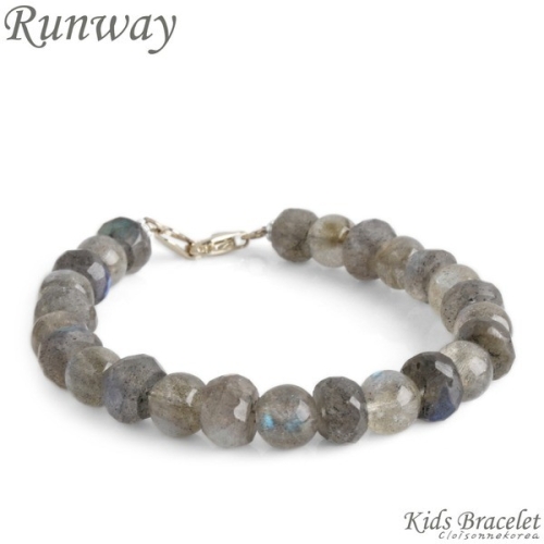 클루아조네코리아 키즈 팔찌 14K 골드 래브라도라이트 Runway 9105KB