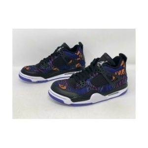  조던 Air Jordan 4 Rush Violet Black Sneaker Size 5.5Y 7W BNIB BQ9043 0..