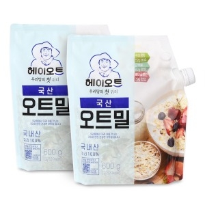 두보식품  헤이오트 국산 오트밀 600g 2개 신제품 출시