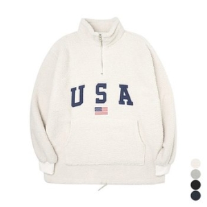 조군샵 테디 양털 USA 반집업_JK3269_D