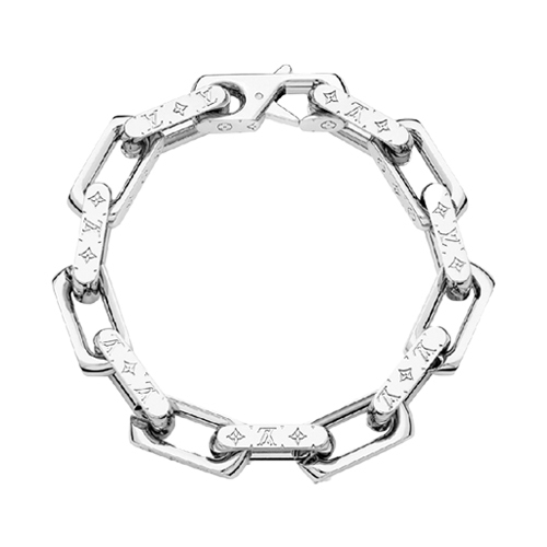 루이비통  LOUIS VUITTON   모노그램 체인 브레이슬릿 실버 M64223 M64224 확보제품 영국출고