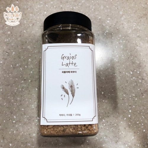 지내들 새싹보리곡물라떼 파우더 200g