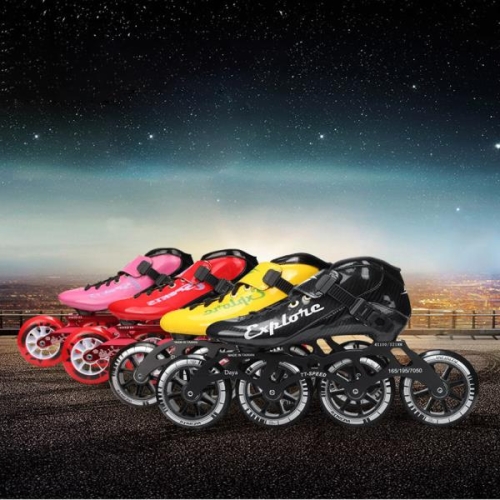 스피드 인라인스케이트 레이싱 전문가 피겨 야광 빅 휠