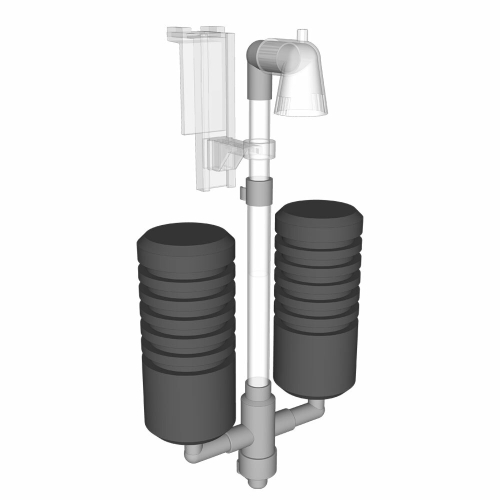 바사 스펀지 여과기 쌍기 그레이