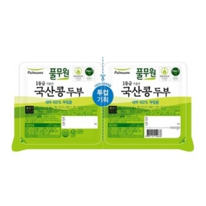 풀무원  국산콩 투컵두부 부침용 600g