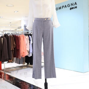 꼼빠니아 체크 린넨 슬랙스 CAAU5-WPL080_gs