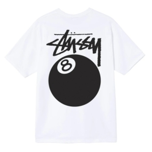  스투시 반팔 스투시 8볼 반팔 티셔츠 화이트 스투시 팔볼 티셔츠 STUSSY 8 BALL TEE