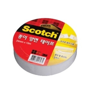 3M 스카치 종이 양면 테이프 24mm x 10m