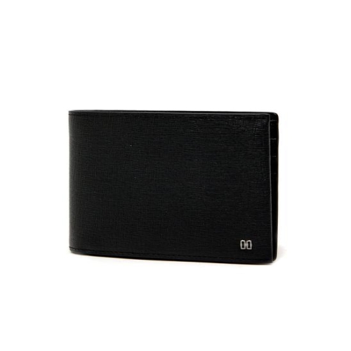 닥스 남성 블랙 가죽 DD로고 모던 클래식 반지갑_DBWA0E833BK