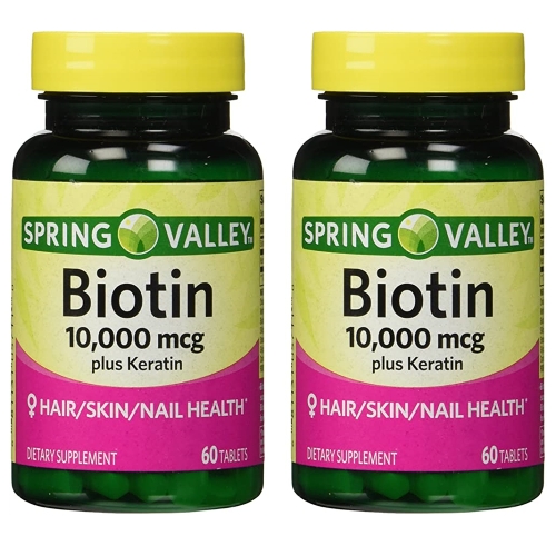 스프링밸리 빠른 용해 비오틴 10000mcg 60정