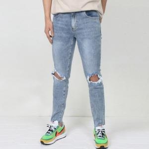 옷자락 남성 20대 스트릿 연청 빈티지 무파진 팬츠  P0498_1