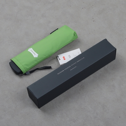 PARACHASE 파라체이스 초경량 3단 우산 비비드플랫 슬림 사각 3226 그린