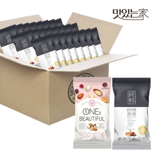 산과들에  총 100봉 하루견과 순수가온50봉+원데이뷰티풀50봉