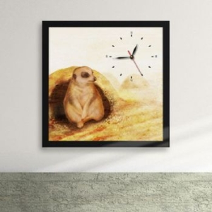 꾸밈  ix091 미어캣의 나른한 오후 액자시계