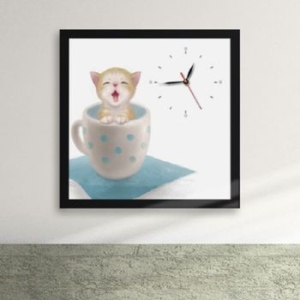 꾸밈 ix081-귀여운 고양이03 액자시계