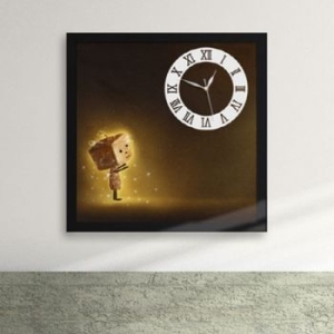 꾸밈  ix084 반짝반짝 빛나는 인형 액자시계