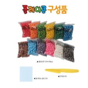 플레이콘리필100p 12봉 합1200p