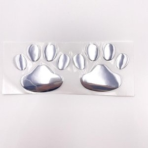 FSJC 3D 스티커 자동차 곰발바닥 기스 실버