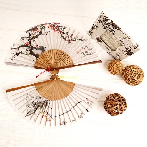 더로라 외국인 부채선물 기름 오죽선 매화 난 25센치 F21001