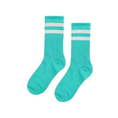  TWO LINE MIDDLE SOCKS_MINT_ 1879469