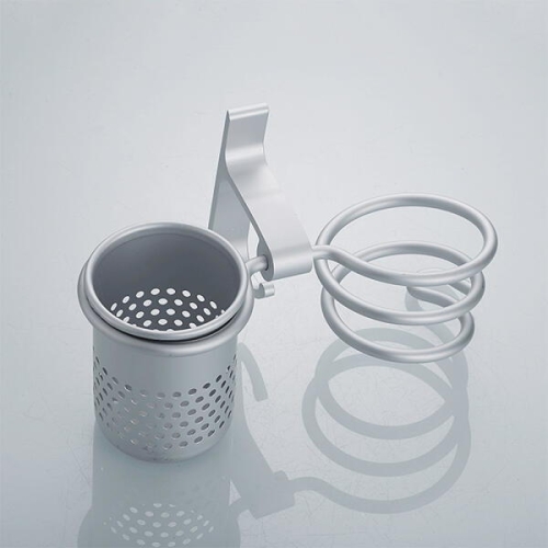 욕실 화장실 드라이기 거치대 실버  수납 욕실악세서리 드라이기거치