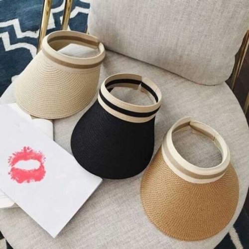 쿠디 썸머모자 자외선차단 3컬러 배색 여성 썬캡 W8ECF1F W8ECF1F