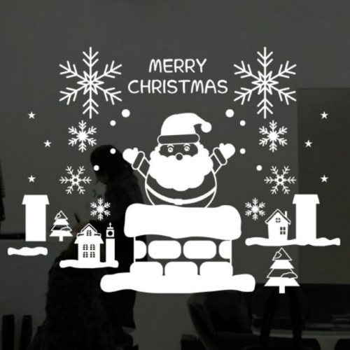 꾸밈 cr036-굴뚝위산타_크리스마스스티커