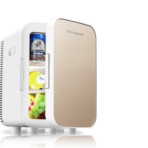 이동식 가정용+ 차량용 65W 미니 냉장고 13.5L 골드
